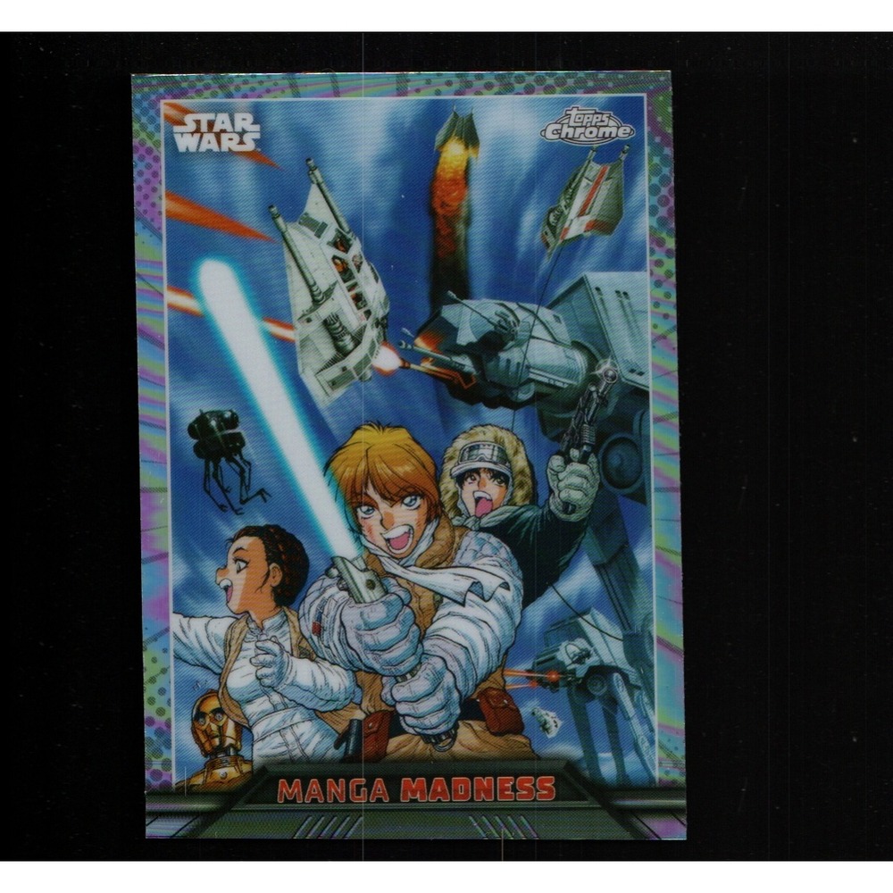 2023 Topps Chrome Star Wars Manga Madness #MM-1 Luke Leia Han